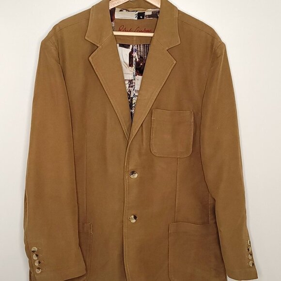 Robert Graham Russell Suede Woven Blazer Jacket - Picture 11 of 11